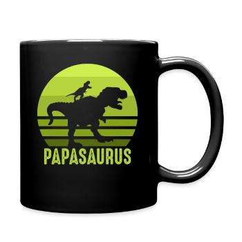 Dinosaurier Museum - Tasse einfarbig - Schwarz - Rechts