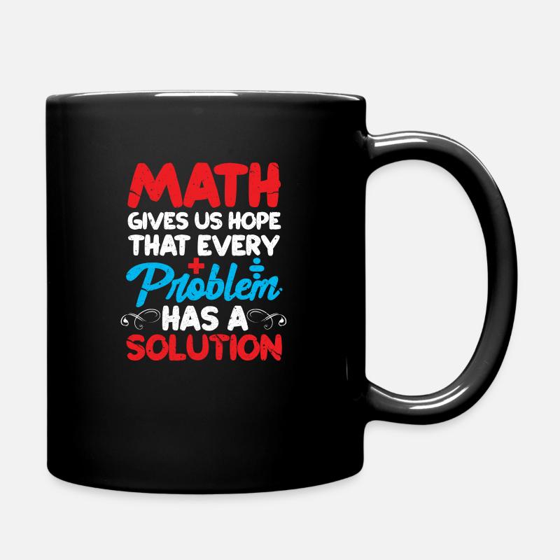 Mathe - Tasse einfarbig - Schwarz