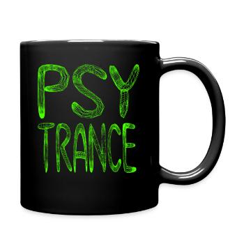 Psytrance Goa Psychedelic Grün - Tasse einfarbig - Schwarz - Rechts