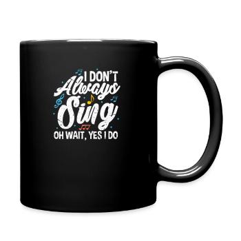 To sing - Full Colour Mug - black - Right