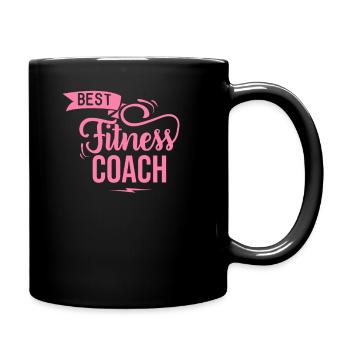 Coach Gym Trainer Fitnesstrainerin Trainerin Sport - Tasse einfarbig - Schwarz - Rechts