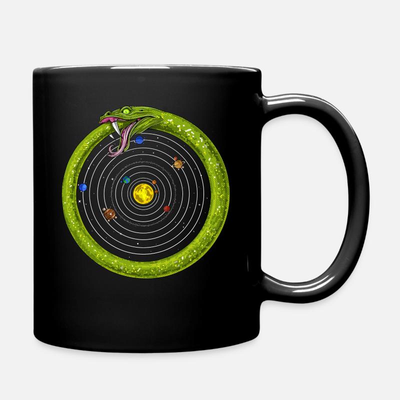 Système solaire Ouroboros Serpent - Mug uni - noir