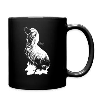 Chinesischer Schopfhund - Tasse einfarbig - Schwarz - Rechts