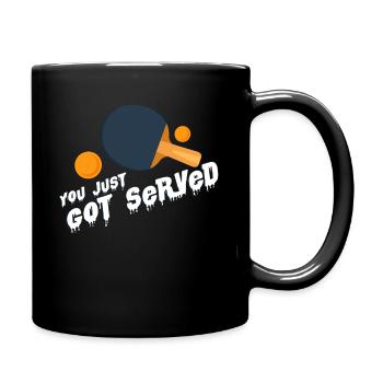 tennis de table - Mug uni - noir - Droite