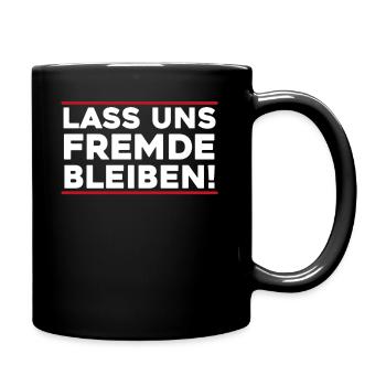 Let's Leave Strangers Misanthropes - Full Colour Mug - black - Right
