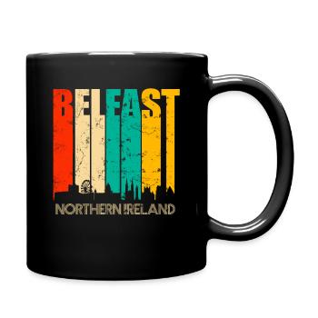Belfast Nordirland - Tasse einfarbig - Schwarz - Rechts