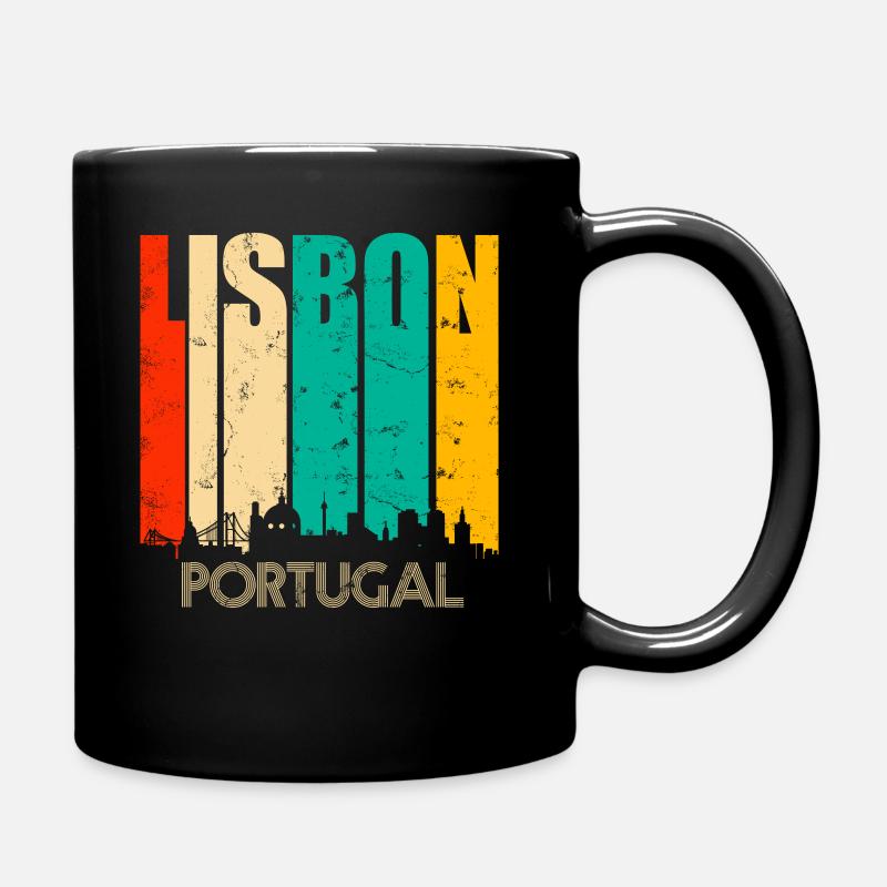 Lissabon Portugal - Tasse einfarbig - Schwarz