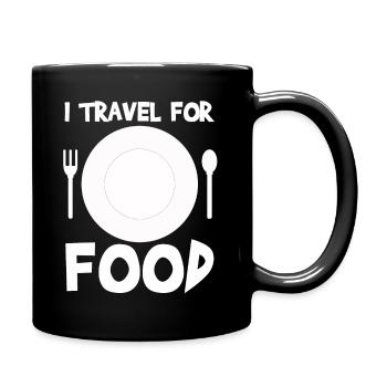 to travel - Full Colour Mug - black - Right