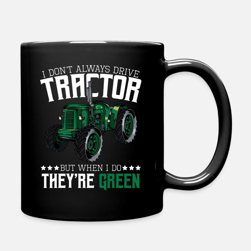 Traktor - Tasse einfarbig - Schwarz
