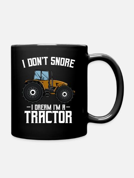 tractor - Full Colour Mug - black