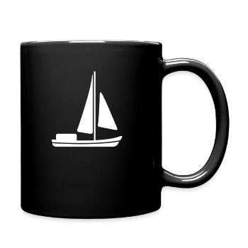 navigation à voile - Mug uni - noir - Droite