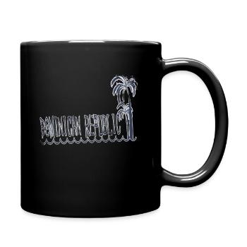 Dominican Republic country travel gift - Full Colour Mug - black - Right