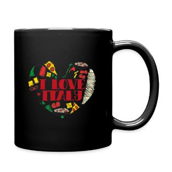 Italy country travel gift - Full Colour Mug - black - Right