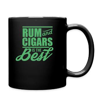 Boire du rhum - Mug uni - noir - Droite