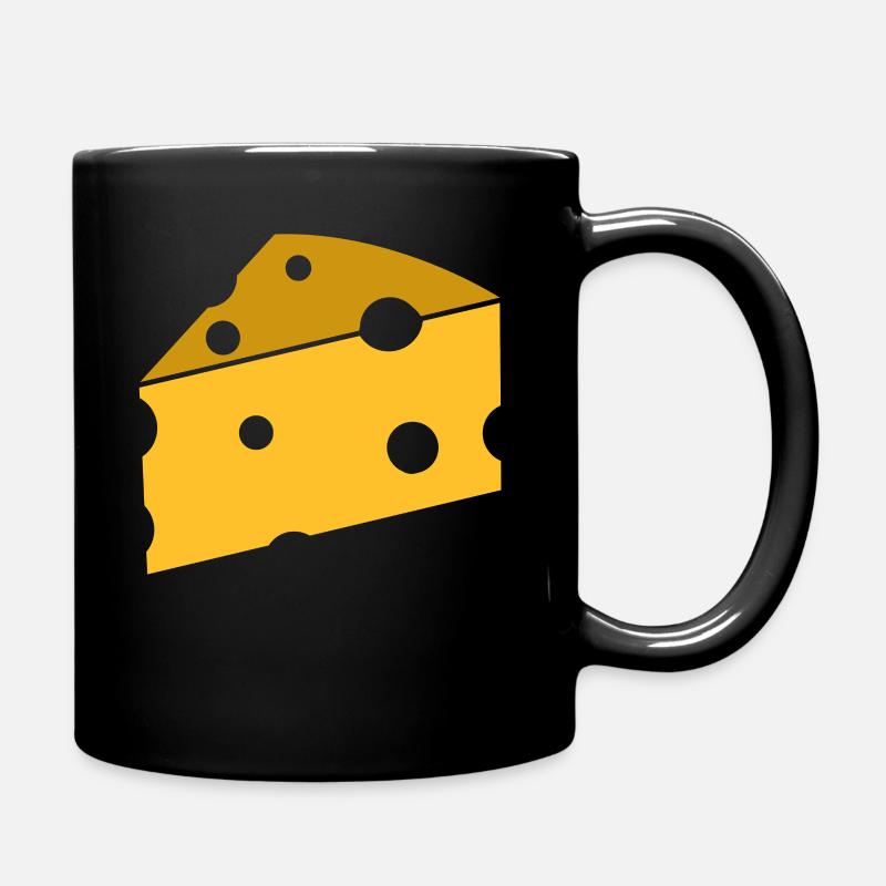 Käse - Tasse einfarbig - Schwarz