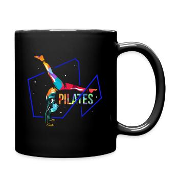 Pilates - Tasse einfarbig - Schwarz - Rechts