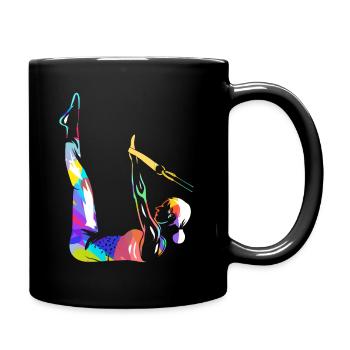 Pilates - Tasse einfarbig - Schwarz - Rechts