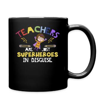 Lehrer sind Superheld-Geschenk-Entwurf für Lehrer - Tasse einfarbig - Schwarz - Rechts