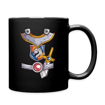 Knight Costume Knigth Templer Carnival Kids Gift - Full Colour Mug - black - Right