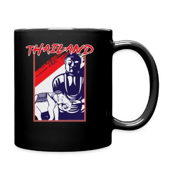 Tailand country travel gift - Full Colour Mug - black - Right