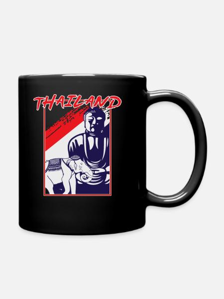 Cadeau voyage pays - Mug uni - noir