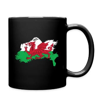 Cadeau de voyage pays Pays de Galles - Mug uni - noir - Droite