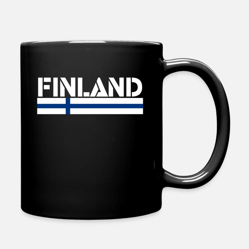 Finnland - Tasse einfarbig - Schwarz