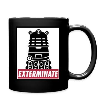 Dalek - Tasse einfarbig - Schwarz - Rechts