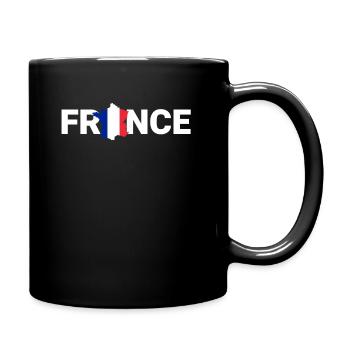 France - Mug uni - noir - Droite
