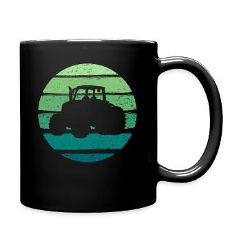 Tractors Truck Agriculture - Full Colour Mug - black - Right