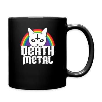 Satanism Satan Death Metal Lucifer Gift - Full Colour Mug - black - Right