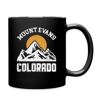 Colorado State Mount Evans Sonnenaufgang Berg - Tasse einfarbig - Schwarz - Rechts