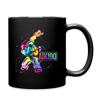Aïkido - Mug uni - noir - Droite