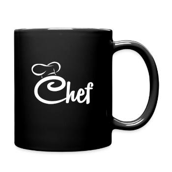 Cook gift kitchen gastronomy profession - Full Colour Mug - black - Right