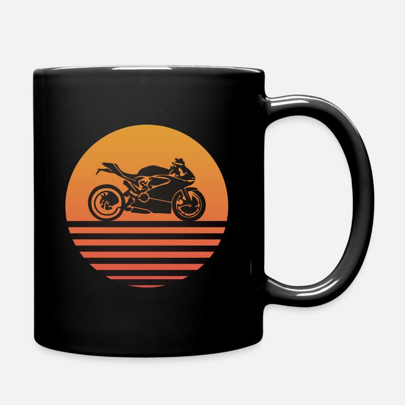 Superbike Sunset - Mug uni - noir