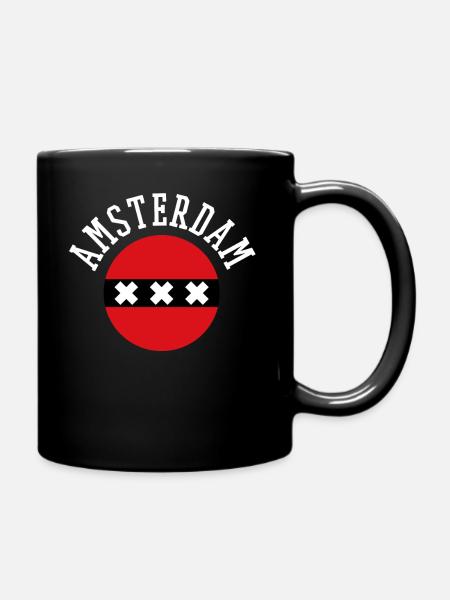 Amsterdam - Mug uni - noir