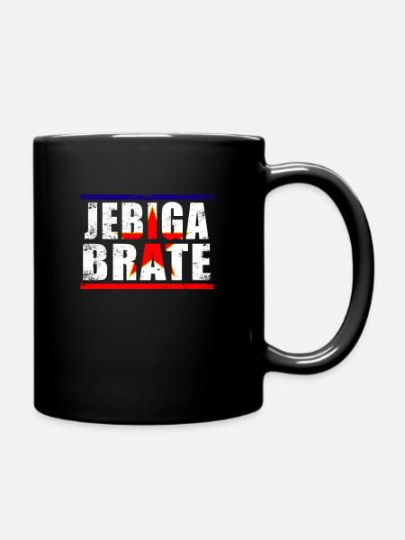 Jebiga Brate Balkan Jugoslavija Jugo Motiv - Tasse einfarbig - Schwarz