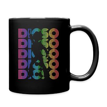 Disco Musik Tanzen - Tasse einfarbig - Schwarz - Rechts
