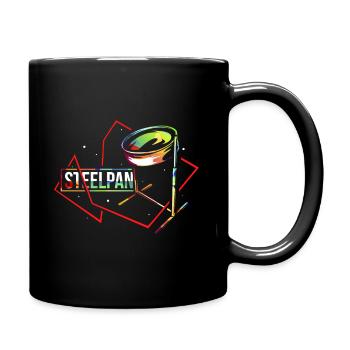 Steelpan Geschenk - Tasse einfarbig - Schwarz - Rechts