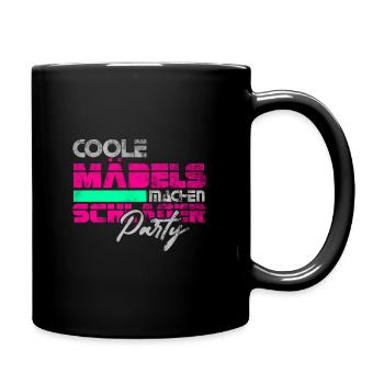 Schlager Party Cool girls costume - Full Colour Mug - black - Right