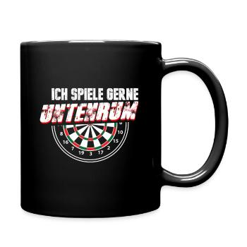 Fléchettes Drôle de sort - Mug uni - noir - Droite