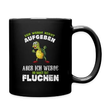Sport Course Fitness Malédiction tortue - Mug uni - noir - Droite