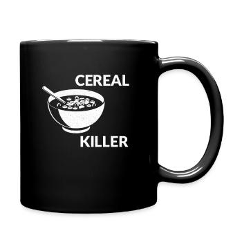 Cereal Killer Frühstück Milch Geschenk - Tasse einfarbig - Schwarz - Rechts