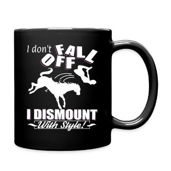 Pièges à selle Rider - Mug uni - noir - Droite