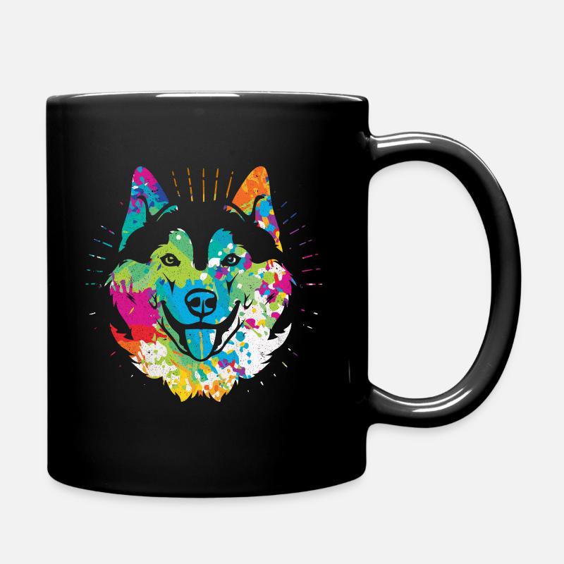 chien de traîneau - Mug uni - noir