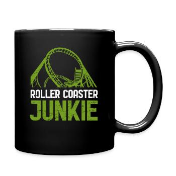 Junkie de montagnes russes - Mug uni - noir - Droite