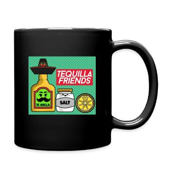Tequila's friends amis de la tequila - Mug uni - noir - Droite