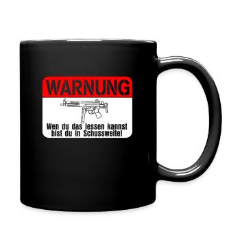 Airsoft firing range - Full Colour Mug - black - Right