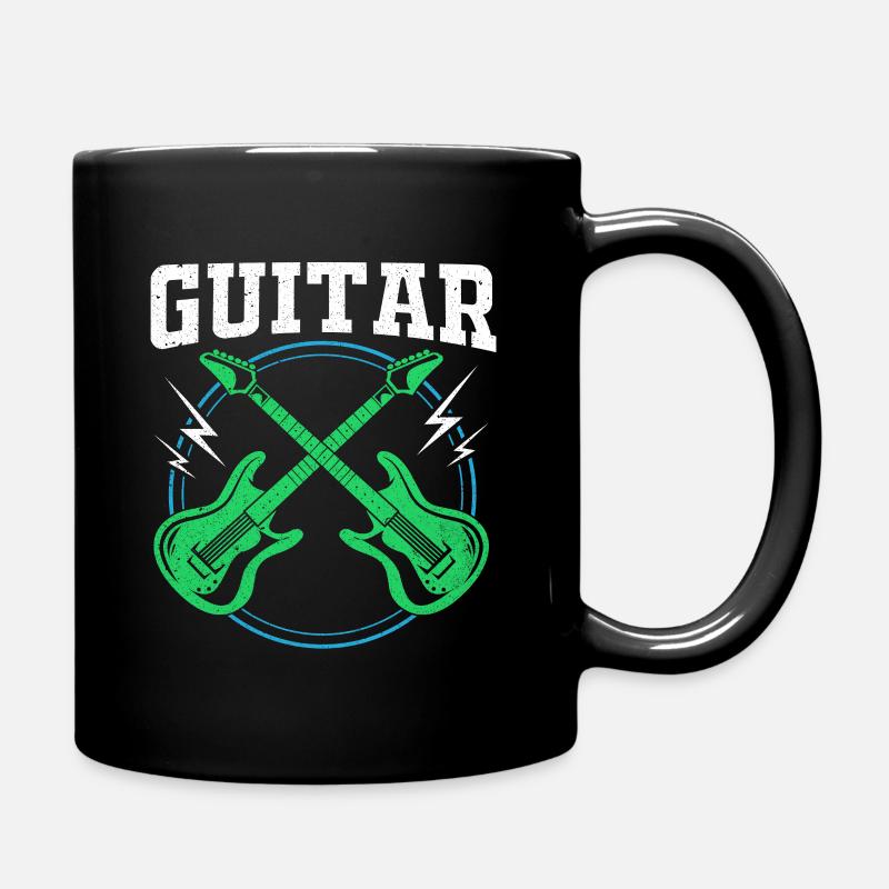 guitar - Full Colour Mug - black