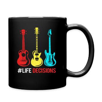 guitar - Full Colour Mug - black - Right